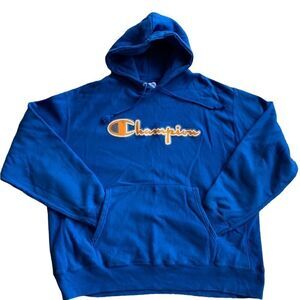 Champion‎ Sweatshirt Reverse Weave Royal Blue Mens 2XL Vintage